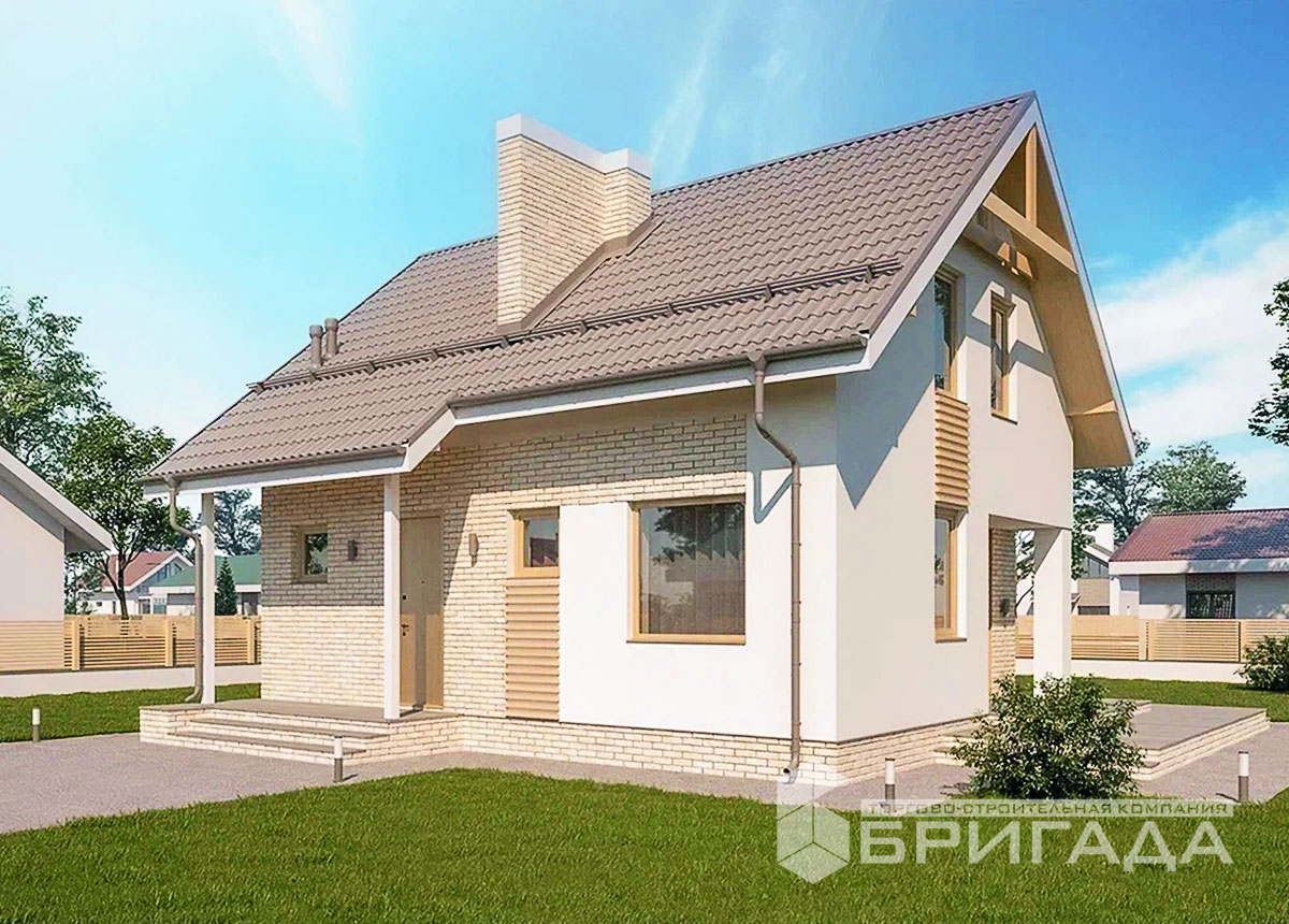 Проект дома из газобетона под ключ Иркутск 128 кв.м